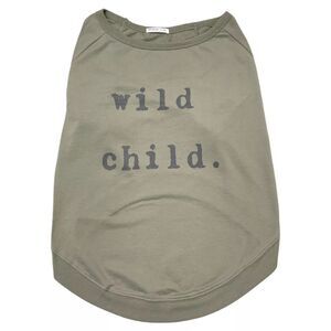 Grayson Pup The Label Wild Child Olive Green Dog Shirt, XL